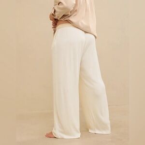 Aerie Cream Wide Leg Women's Pants
